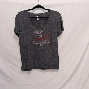 Grey Naughty and Nice Shirt